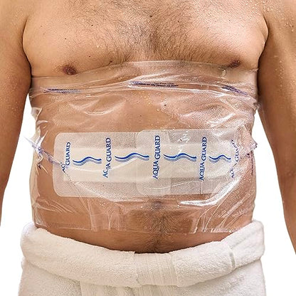 AquaGuard Wound Cover for Showering, 12 in x 24 in, 98 Shower Sheets - size: 12" x 24", style: Case of 98 Sheets