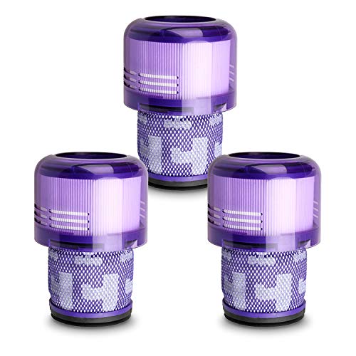 Lemige 3 Pack Vacuum Filters Replacement Parts Compatible with Dyson V11 Origin V11 Torque Drive V11 Animal V11 Complete V11 Extra V15 Detect V15s Detect Submarine Vacuums, Compare to Part 970013-02 - size: V11 V15-3 P-3.54*5.12 IN