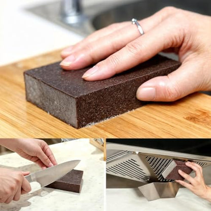 1 Pack Upgraded Emery Magic Wipe Sponge, Nano Carborundum Cleaning Sponge - color: Brown, size: Basic Style 2.5cm thick(Upgraded)-1Pcs