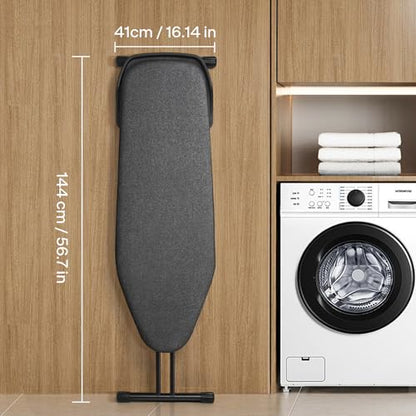 Duwee 16"×46" Extra Wide Ironing Board with Retractable Iron Rest,Black