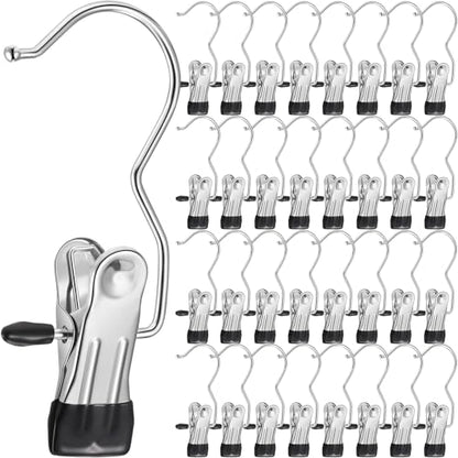 Yinder 250 Pcs Boot Hanger Clips Stainless Steel Hooks,Black - color: Black