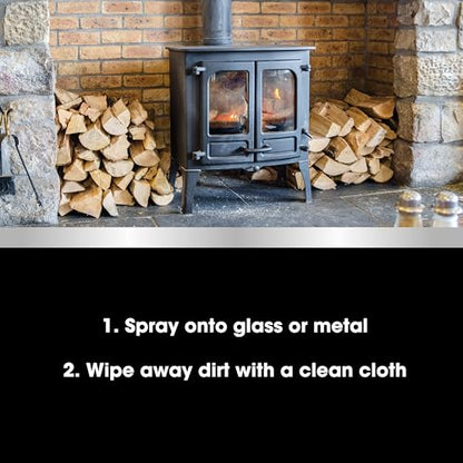 Furniture Clinic Stove Glass & Metal Cleaner, Removes Soot & Ash - style: Cleaner