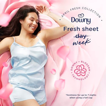 Downy Soft, 2 in 1 Soft and Fresh Liquid Fabric Softener, April Fresh, 44 fl oz, 60 Loads, Fabric Conditioner Liquid Provides Softness and Freshness for Fabrics - size: 44 Fl Oz (Pack of 1)