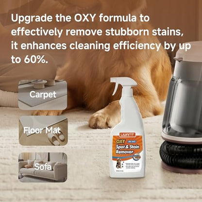 Uwant 22Kpa Carpet Cleaner Machine with Odor Eliminator Stick Set of 1 - color: Cream-Latte