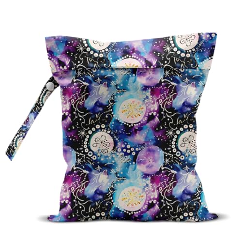 Wet Bag for Swimsuit, Beach Travel Essentials Wet Dry Bag, for Sunscreen Toiletry Dirty Clothes Yoga Gym Diaper, Friends Summer Beach Vacation Gifts. Jellyfish colorful - color: Jellyfish Colorful