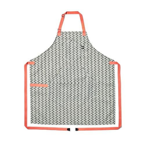 HexClad Eco Modern Chef Apron for Cooking and Grilling, Professional HexTwill Fabric Aprons with Pockets - color: Chevron