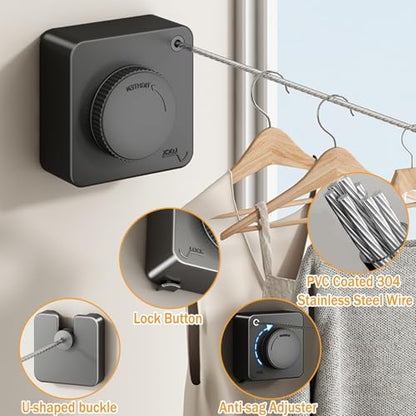 Retractable Clothes Line Outdoors Indoor,Retractable Clothesline Outdoor
