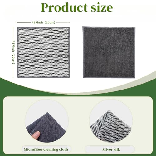 Stainless Steel Scrubber and Cleaning Rags - size: New 6pcs