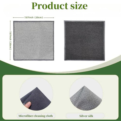 Stainless Steel Scrubber and Cleaning Rags - size: New 6pcs