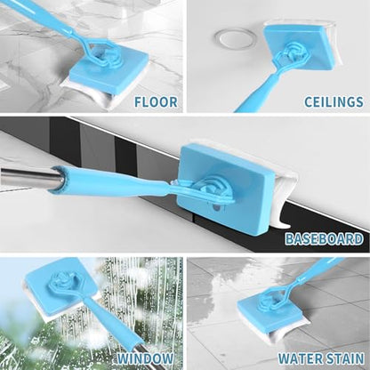 Reusable Pad Refills Compatible with Baseboard Buddy Cleaner Tool - color: 10 Pack (White)