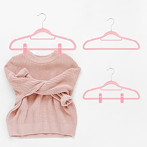 Velvet Hangers Clips for Thin Hangers(20 Pcs, Blush)