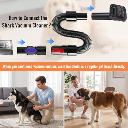 Pet Hair Grooming Brush Vacuum Attachment Kit Compatible with Shark IX & IZ Series 4pcs - color: Pet Set-4pcs