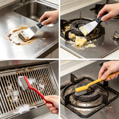 Crevice Cleaning Brush Set, 22 Pieces, Small Gap Brushes for Bathroom, Kitchen, Window Grooves, Corners, Sinks, Tiles, and Faucets (22pcs)
