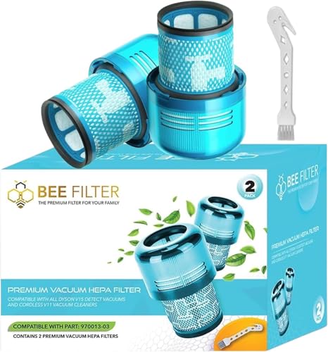Dyson V15 Filter, 2-Pack Premium HEPA Replacement Filters for Dyson V15 - size: 2 V15 Blue Filters