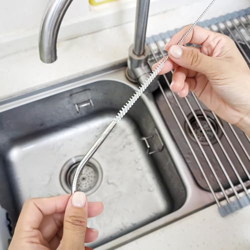 Reusable Straw Cleaner Brush Set - 8PCS Extra Long 12 inch