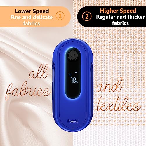 Pionix Fabric Shaver, Sweater Shavers to Remove Pilling, High-Perf Defuzzer, Rechargeable Electric Lint Shaver for Fuzz and Lint Balls from Clothing, Upholstery 2000mah Battery (Candy Blue) - color: Candy Blue