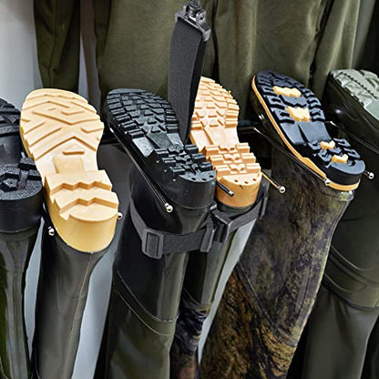 Honeydak 3 Pcs Wader Boot Hanger with Adjustable Belt and Swivel Hook
