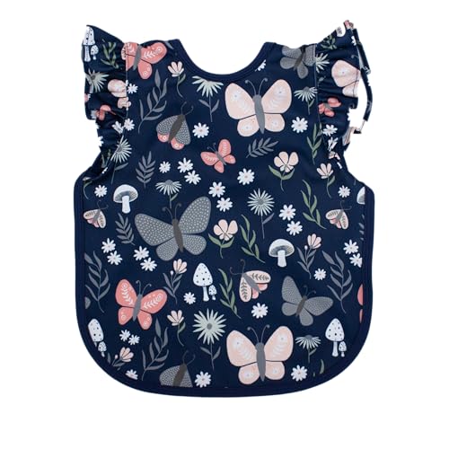 BapronBaby Flutter Baby Led Weaning Infant Feeding Bib Crafting Smock 6M-5T - color: Butterfly Garden, size: Preschool 3-5yrs