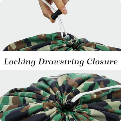 Handy Laundry XL Nylon Laundry Bag 22"x32" 2-Pack, Heavy Duty, Camouflage - color: Camouflage, size: 22" x 32" (Pack of 2)