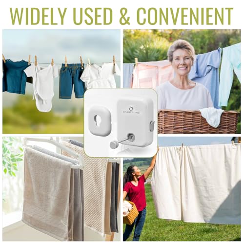 SmartSome Retractable Clothesline 14.3 Feet