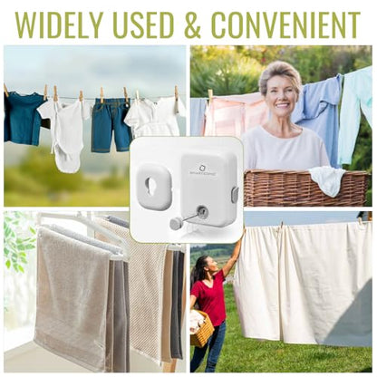 SmartSome Retractable Clothesline 14.3 Feet
