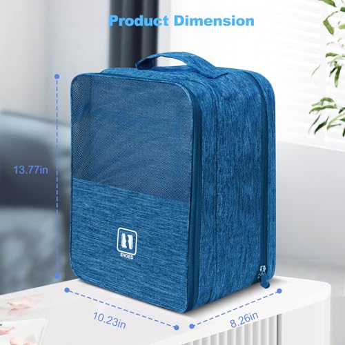 Travel Shoe Bag,Holds 3 Pairs of Shoes, for Travel&Daily Use - color: Blue