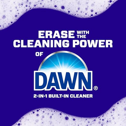 Mr. Clean Magic Eraser Sponge, Bathroom Cleaner, Shower Cleaner, Tub Cleaner, Soap Scum Remover, Bathroom Cleaning Supplies, Dawn Cleaning Power with Lemon Scent, 2 in 1 Bath, 5ct (Pack of 4) - size: 5 Count (Pack of 4), style: Original Version