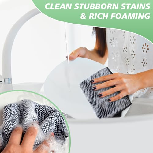 SINLAND Dish Cloth for Washing Dishes Kitchen Washcloth Cleaning Cloth - color: Black, size: 12inchx12inch 10pack