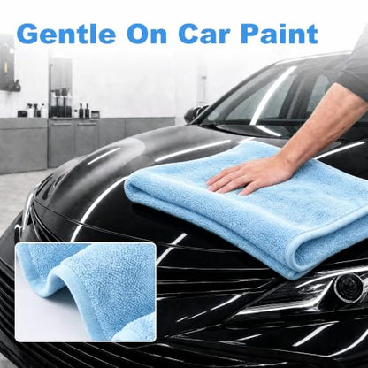 JOYMOOP Car Drying Towels,High-Density Microfiber Towel for Car, Blue - color: New Car Towels - Blue, size: 35.4" x 23.6" - 3pcs