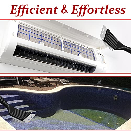 Chengu 2 Pcs 8 Inch BBQ Grill Brush for Outdoor Grill and Scraper - size: 8 Inch