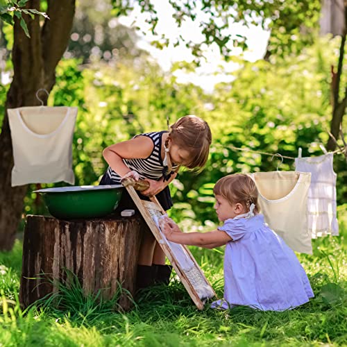 Eccliy 2 Pcs Canvas Clothes Pin Bag, Clothespin Holder Outdoor