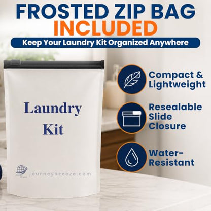 Travel Laundry Detergent Sheets and Foldable Travel Laundry Bag – Compact Laundry Detergent Sheets for Traveling, Dirty Clothes Laundry Bag for Hotels, Cruises & Suitcases - style: Pocket Sheets (50) + Laundry Bag