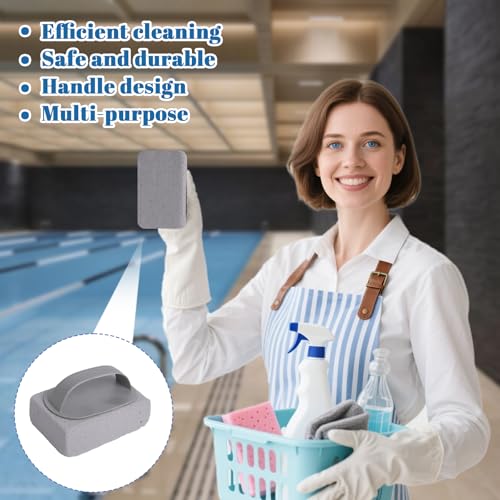 4PCS Pool Pumice Stone for Cleaning with Handle,Hand-Held Pumice Cleaning Stone,Replacement Pools Tile Cleaner Block for Swimming Pools Spa Tile Sink Grout Concrete - color: 4pcs