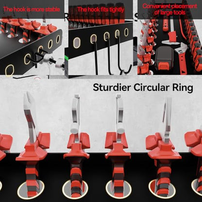 Power Tool Organizer Wall Mount, 2 Tier Tool Organizer for power tool Storage,Garage Tool Organizer for Home Gift