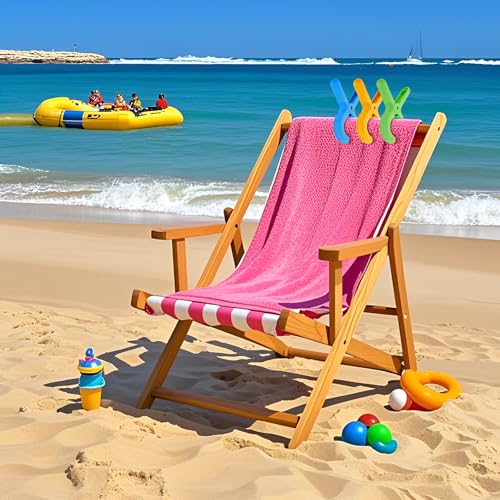 Beach Towel Clips Plastic Clothespins 12pcs Clothes Pins for Beach Chair Pool Chair - color: 6 Colors 12 Pcs
