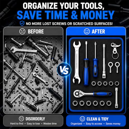 Flexible Magnetic Tool Mat Set 3PCS Magnetic Tool Tray with Strong Magnets - size: S+M+L
