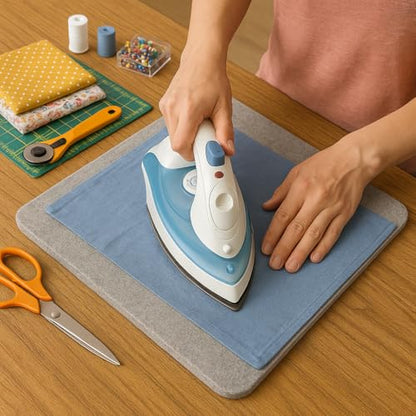Wool Ironing Mat for Table Top - Portable Pressing Pad, Quilting & Sewing