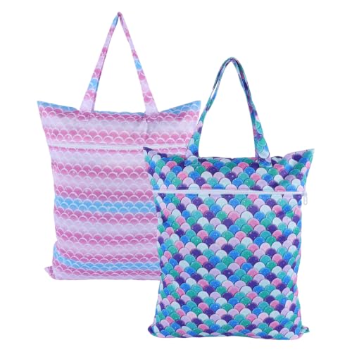 OTraki 2 Pack Waterproof Hanging Wet Dry Bags 16x20 inch
