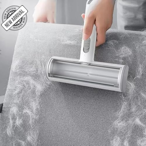 Pet Hair Remover, Two Way Reusable Pet Hair Remover Tool, Lint Roller for Cat and Dog Hair Remover for Couch, Carpet, Furniture, Car, Bedding, Blanket, Rugs and More (Grey) - color: Gray