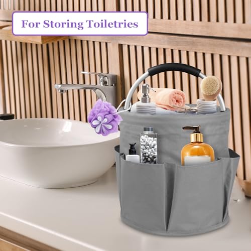 17L Collapsible Cleaning Supplies Caddy with Handle for Travel, Dark Gray - color: Dark Gray, size: 1PCS