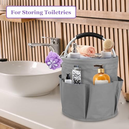 17L Collapsible Cleaning Supplies Caddy with Handle for Travel, Dark Gray - color: Dark Gray, size: 1PCS