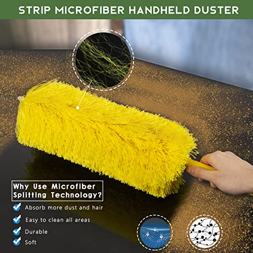17FT Extendable Duster, 2-9 ft Extension Pole for High Ceilings
