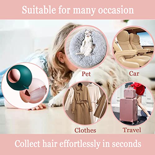 CALMTEE Reusable Gel Lint Roller Ball, Sticky Washable lint Roller Portable Small Dog Cat Pet Hair Lint Remover Tool for Clothes, Pocket Traveling Essentials - color: White