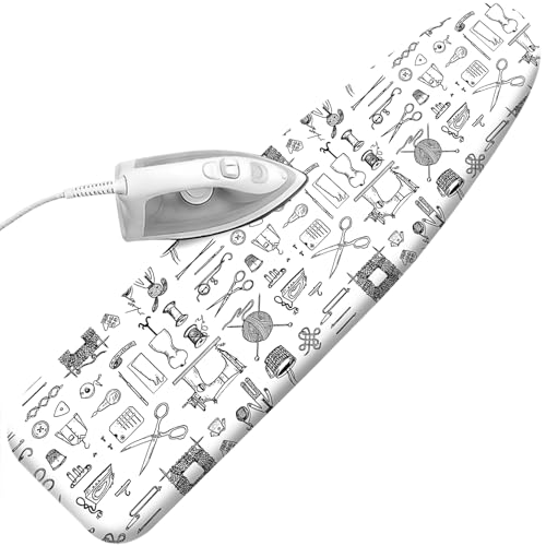 Padded Ironing Board Cover, 15*54 in Standard Size Ironing Board Covers, Easy Hook and Loop Fastener, Universal Fit for Standard Boards (Tool) - color: Tool