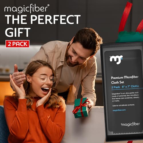 MagicFiber Microfiber Cleaning Cloth, Glasses Cleaner, Eyeglass Wipes, 2pk - size: 2 PACK