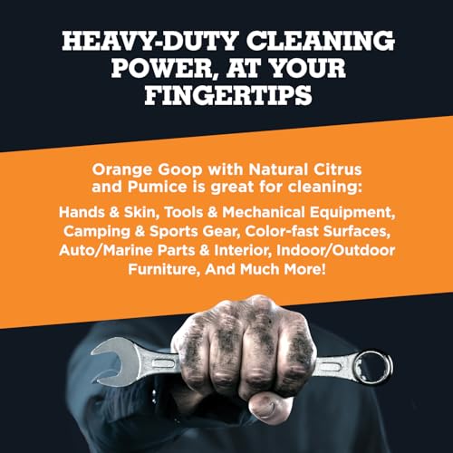GOOP Orange Liquid with Pumice Multi-Purpose Waterless Hand Cleaner - 1 Gallon Pump Bottle (Pack of 2) - size: 128 Fl Oz (Pack of 2)