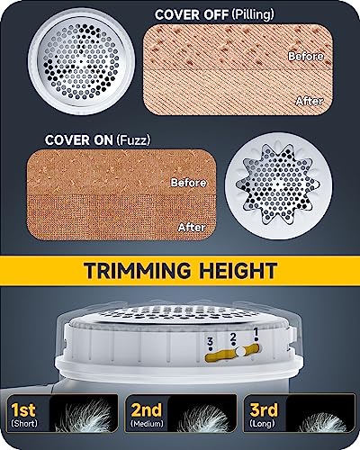Ruidla Fabric Shaver Lint Remover, Sweater Shaver to Remove Pilling - color: Gray