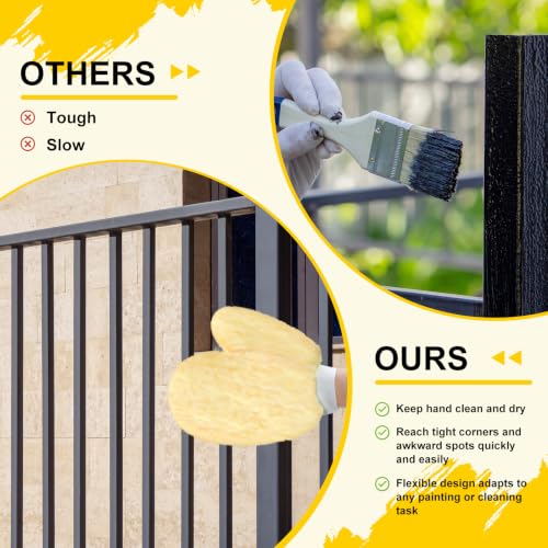 Mitt Painting Dust Gloves for Railing Fence with Thumb