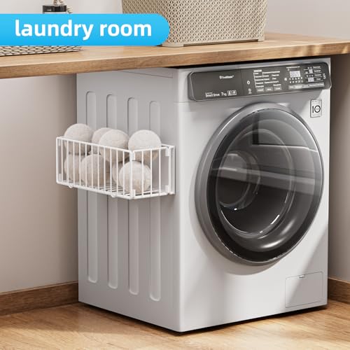 Dryer Ball Holder Container,Fabric Softener Dispenser Balls Holder,White - color: White
