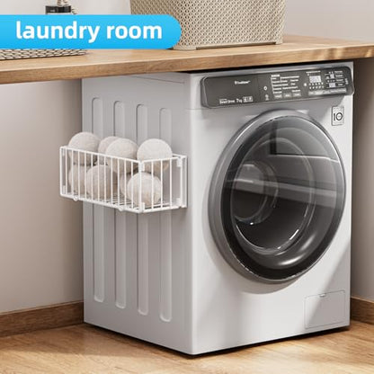 Dryer Ball Holder Container,Fabric Softener Dispenser Balls Holder,White - color: White